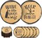 Funny Coasters for Drinks -Set of 8 with Holder, Absorbent Cork Base for Tabletop Protection, Made of Engineered Wood, Ideal for Housewarming, Bar-Decor, Birthday, Anniversary, Corporate Gift
